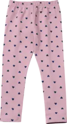 ALANA Leggings Pro Climate mit Herz-Muster, lila, Gr. 122