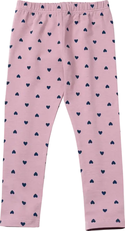 ALANA Leggings Pro Climate mit Herz-Muster, lila, Gr. 122