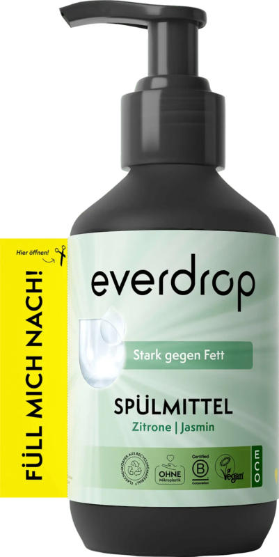 everdrop Spülmittel Zitrone & Jasmin