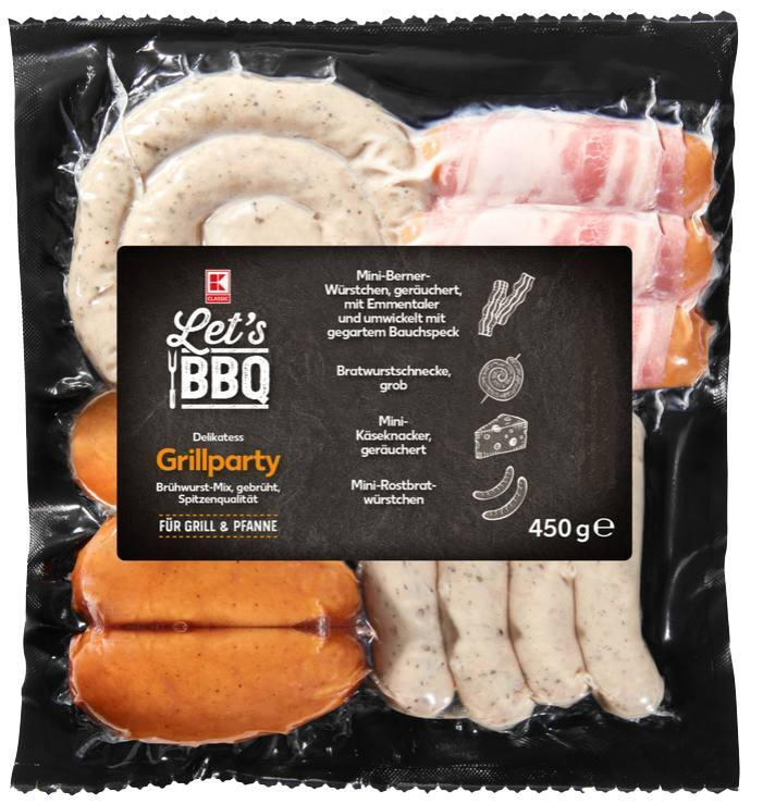 K-CLASSIC Grillparty варени колбаси микс