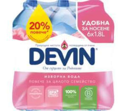 Devin Вода различни видове