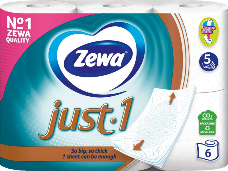 Zewa Tоалетна хартия Just 1