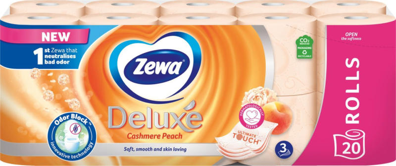 Zewa Deluxe Tоалетна хартия Deluxe различни видове