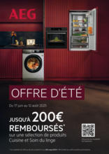 AEG vous rembourse jusqu'à 200€