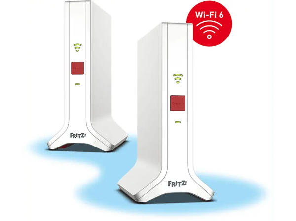 AVM FRITZ!Mesh Wi-Fi Set 4200, 2er Pack, Gigabit-LAN, Weiß; WLAN Repeater