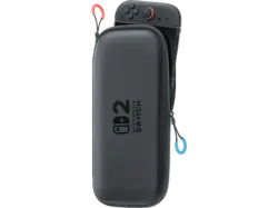 Nintendo Switch 2 Tasche & -Schutzfolie, Schwarz/Transparent