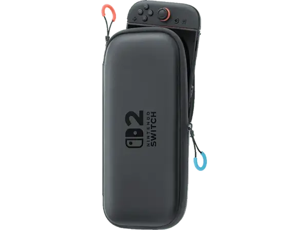 Nintendo Switch 2 Tasche & -Schutzfolie, Schwarz/Transparent