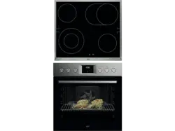 AEG OU5AE20SM 5000 SurroundCook®, Herdset inkl. HE604062XB Kochfeld (Strahlungsheizung, A+, 72 l)