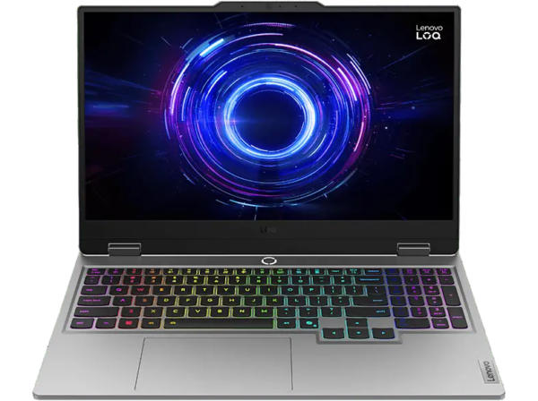 LENOVO LOQ 15IRX10 Gaming Notebook 15,6 Zoll, Full-HD, Intel® Core™ i5-13450HX, 10C (6P + 4E) / 16T, P-Core 2,4 4,6GHz, E-Core 1,8 3,4GHz, 20MB, 16 GB RAM, Windows 11 Home, GeForce RTX™ 5060, Luna grau