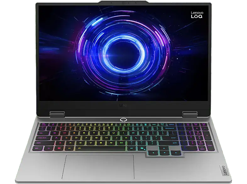 LENOVO LOQ 15IRX10 Gaming Notebook 15,6 Zoll, Full-HD, Intel® Core™ i5-13450HX, 10C (6P + 4E) / 16T, P-Core 2,4 4,6GHz, E-Core 1,8 3,4GHz, 20MB, 16 GB RAM, Windows 11 Home, GeForce RTX™ 5060, Luna grau