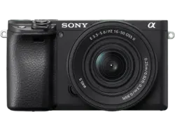 Sony Alpha 6400 Body + E 16-50 mm F3.5-5.6 OSS II APS-C Systemkamera mit Objektiv mm, Schwarz; Systemkamera Set