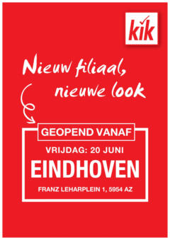 KiK - Geopend folder Eindhoven - Voorbeeld van een folder van KiK, geldig van 16.06.2025