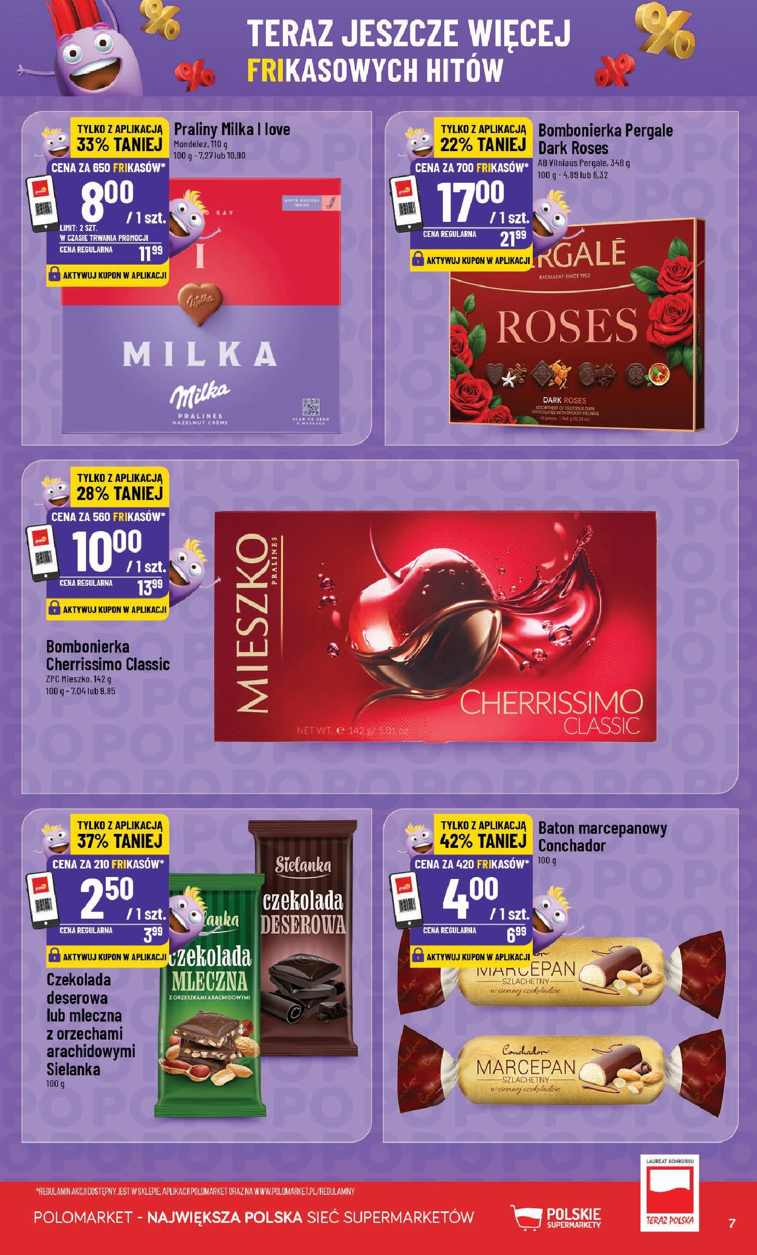 POLOmarket gazetka od jutra (18.06.2025) - Nowa PDF | Strona: 7 | Produkty: Bombonierka, Milka, Baton, Czekolada