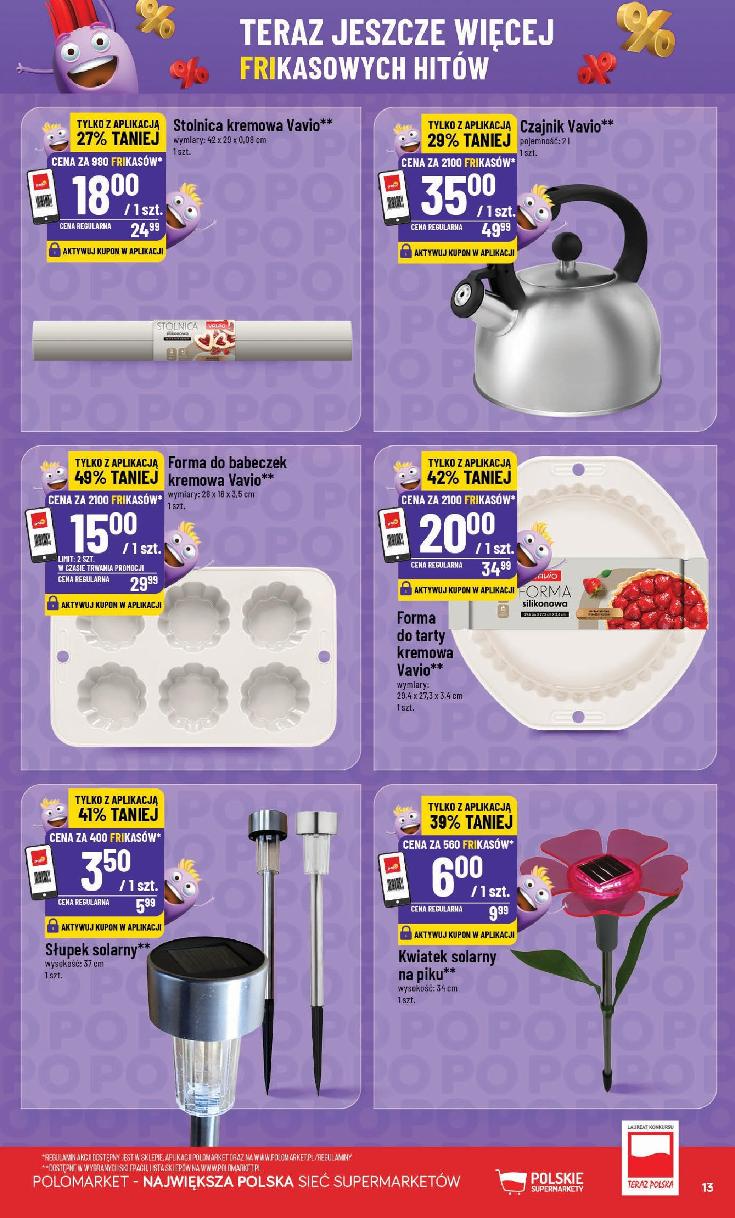 POLOmarket gazetka od jutra (18.06.2025) - Nowa PDF | Strona: 13 | Produkty: Czajnik