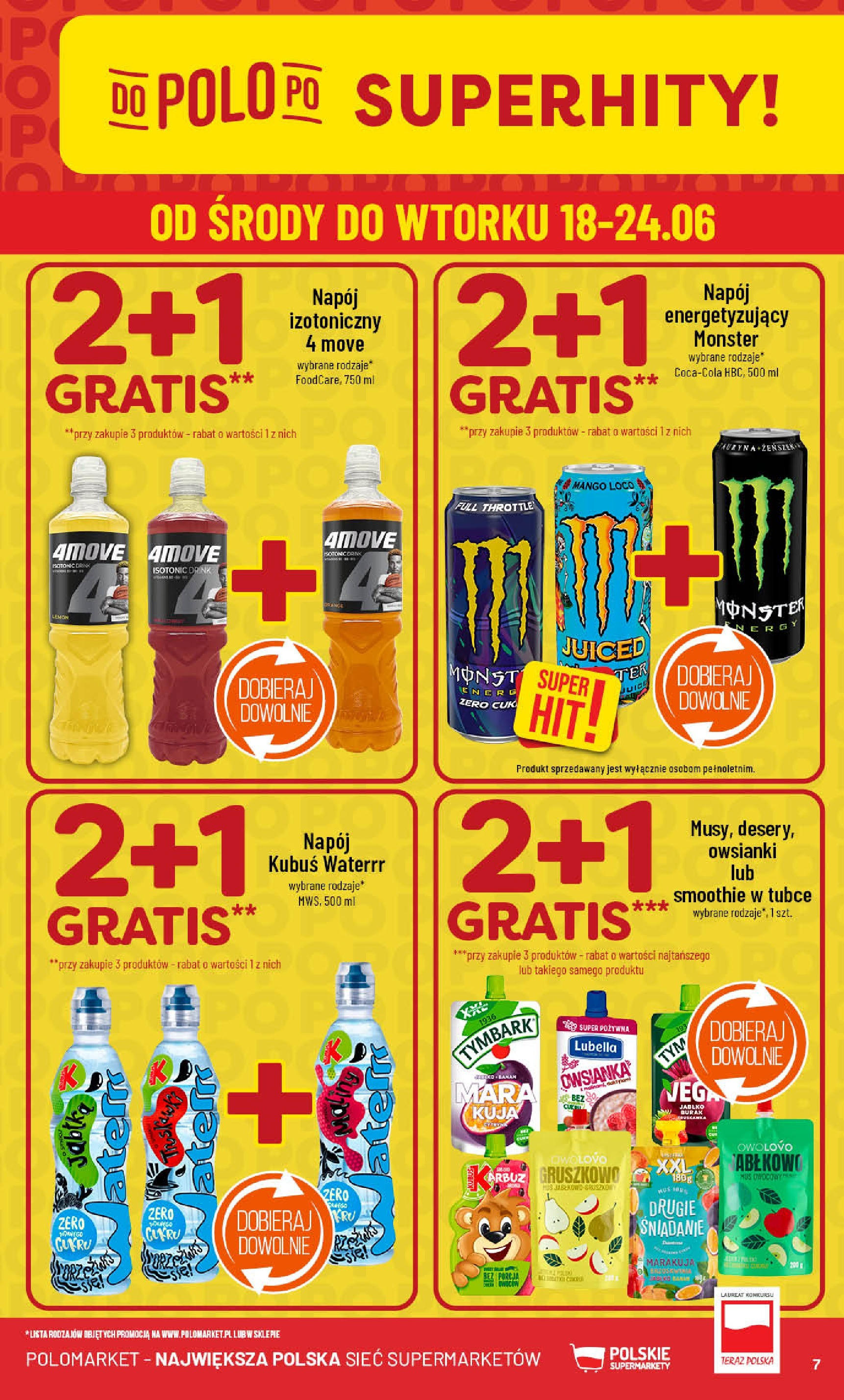 POLOmarket gazetka od jutra (18.06.2025) | Nowa PDF | Strona: 7 | Produkty: Burak, Brzoskwinia, Owsianka, Smoothie POLOmarket gazetka od jutra (18.06.2025) - Nowa PDF | Strona: 7 | Produkty: Burak, Brzoskwinia, Owsianka, Smoothie
