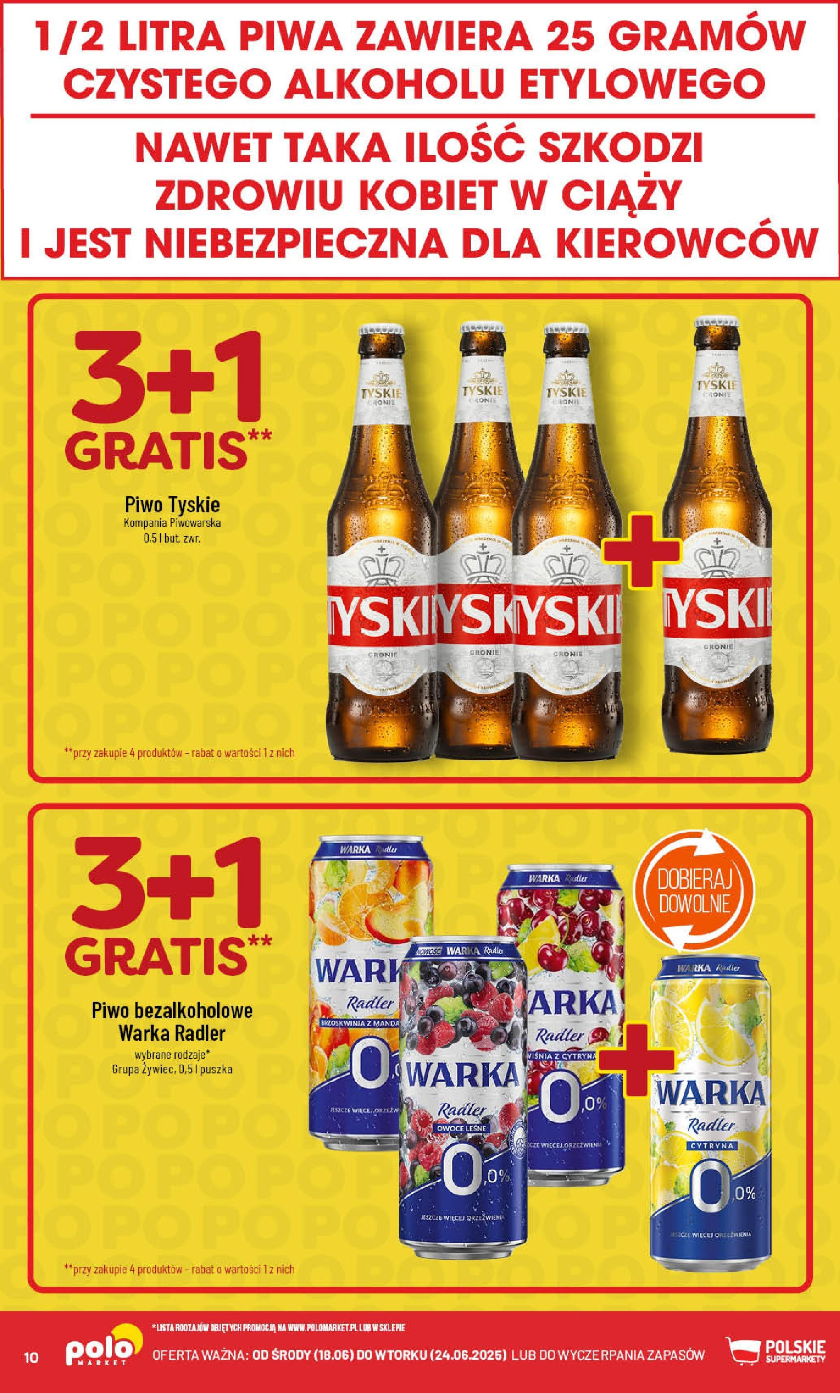 POLOmarket gazetka od jutra (18.06.2025) | Nowa PDF | Strona: 10 | Produkty: Brzoskwinia, Warka, Piwo, Owoce POLOmarket gazetka od jutra (18.06.2025) - Nowa PDF | Strona: 10 | Produkty: Brzoskwinia, Warka, Piwo, Owoce