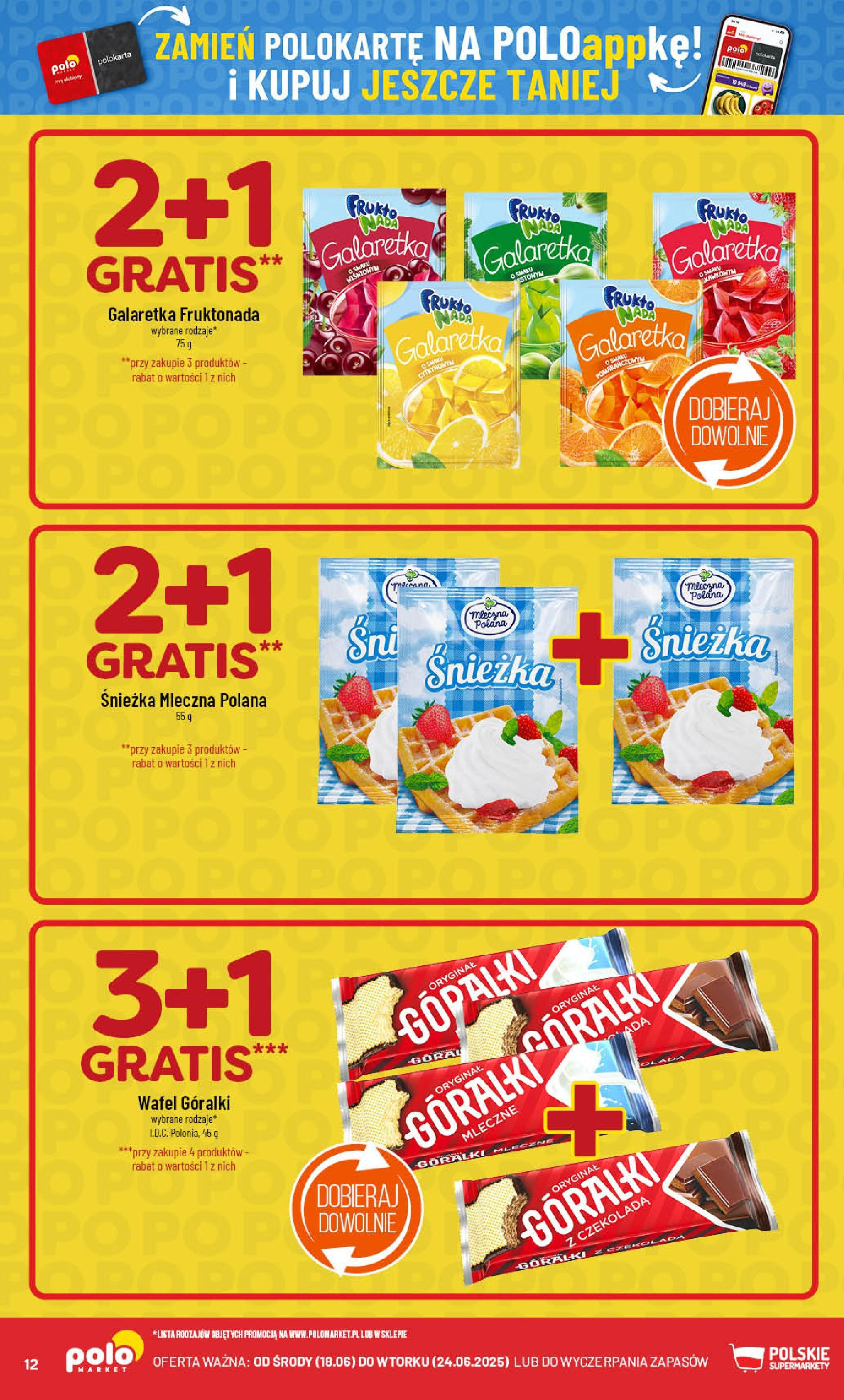 POLOmarket gazetka od jutra (18.06.2025) | Nowa PDF | Strona: 12 | Produkty: Galaretka, Czekolada POLOmarket gazetka od jutra (18.06.2025) - Nowa PDF | Strona: 12 | Produkty: Galaretka, Czekolada