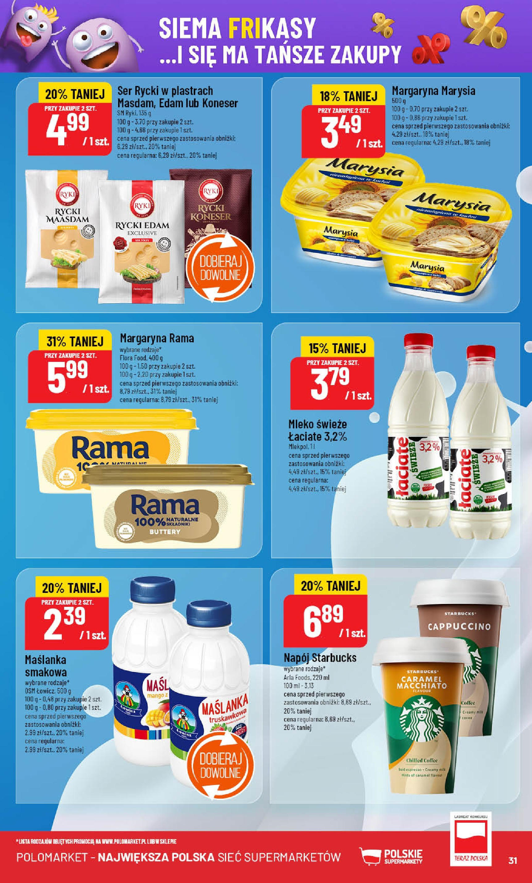 POLOmarket gazetka od jutra (18.06.2025) | Nowa PDF | Strona: 31 | Produkty: Mango, Cappuccino, Margaryna, Ser POLOmarket gazetka od jutra (18.06.2025) - Nowa PDF | Strona: 31 | Produkty: Mango, Cappuccino, Margaryna, Ser