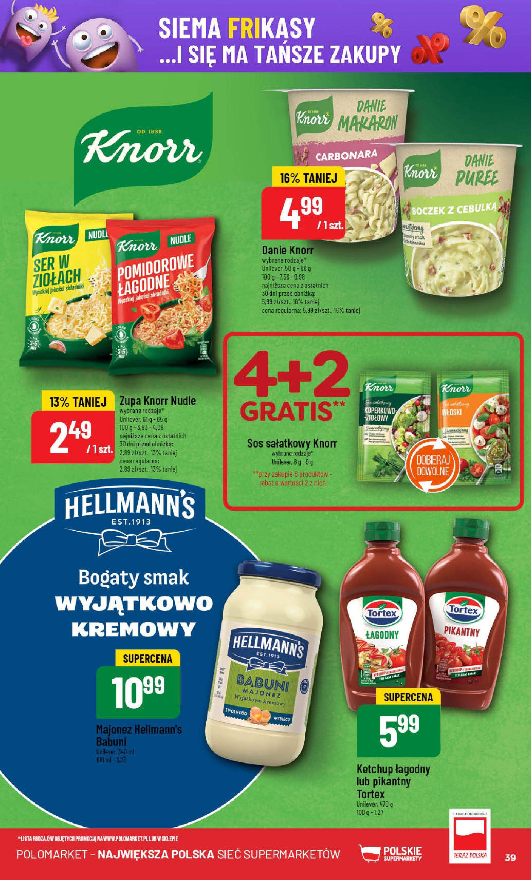 POLOmarket gazetka od jutra (18.06.2025) | Nowa PDF | Strona: 39 | Produkty: Carbonara, Ketchup, Boczek, Sos POLOmarket gazetka od jutra (18.06.2025) - Nowa PDF | Strona: 39 | Produkty: Carbonara, Ketchup, Boczek, Sos
