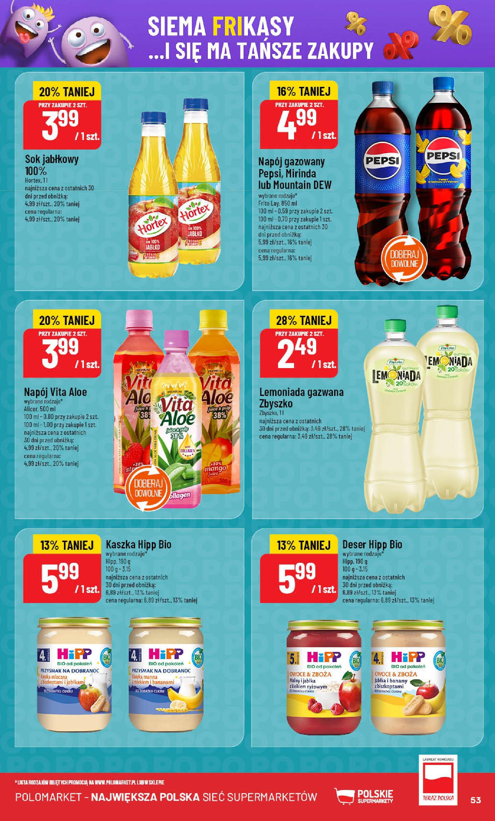 POLOmarket gazetka od jutra (18.06.2025) | Nowa PDF | Strona: 53 | Produkty: Mango, Maliny, Pepsi, Owoce POLOmarket gazetka od jutra (18.06.2025) - Nowa PDF | Strona: 53 | Produkty: Mango, Maliny, Pepsi, Owoce