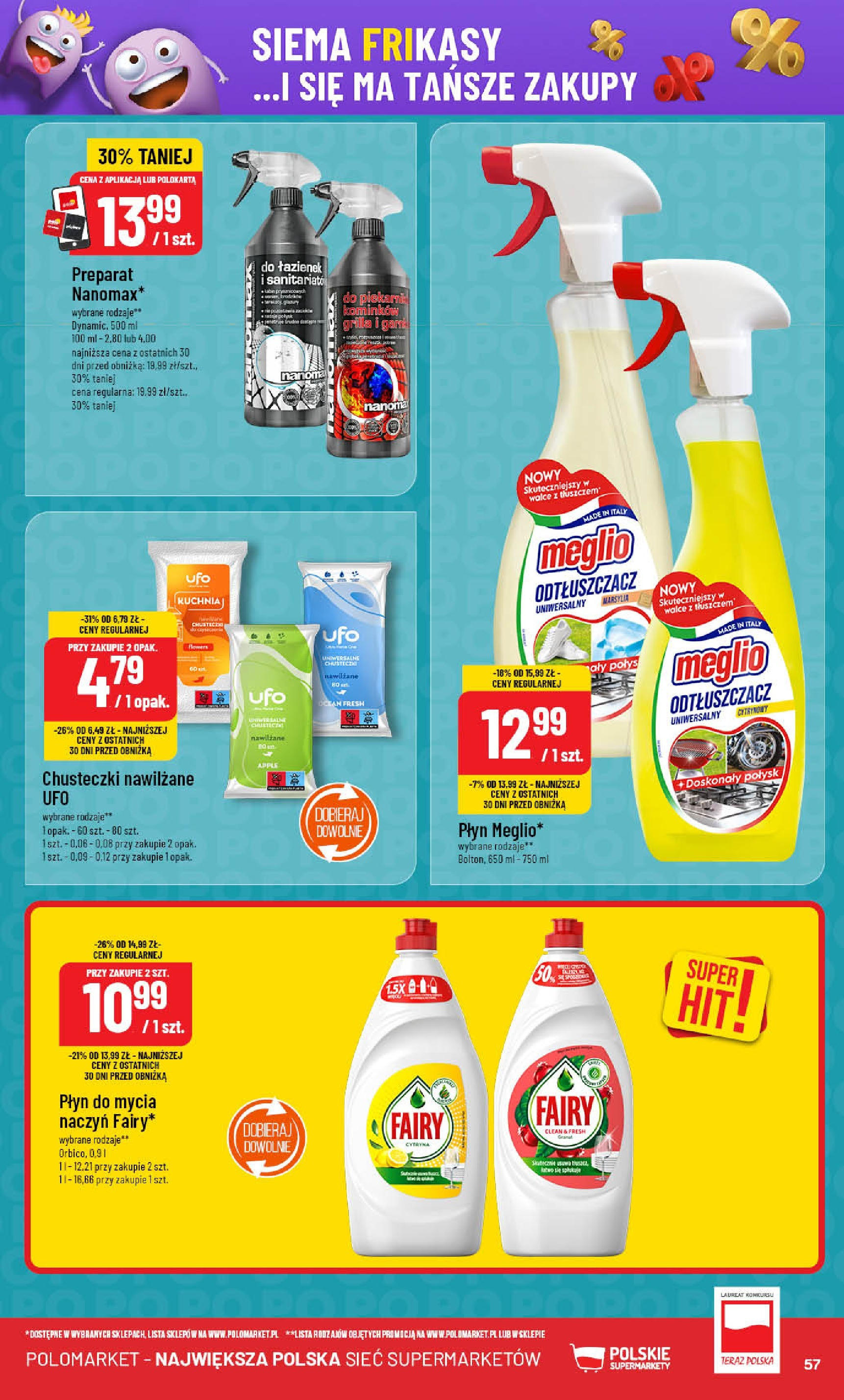 POLOmarket gazetka od jutra (18.06.2025) | Nowa PDF | Strona: 57 | Produkty: Meglio, Piekarnik, Fairy, Płyn do mycia naczyń POLOmarket gazetka od jutra (18.06.2025) - Nowa PDF | Strona: 57 | Produkty: Meglio, Piekarnik, Fairy, Płyn do mycia naczyń