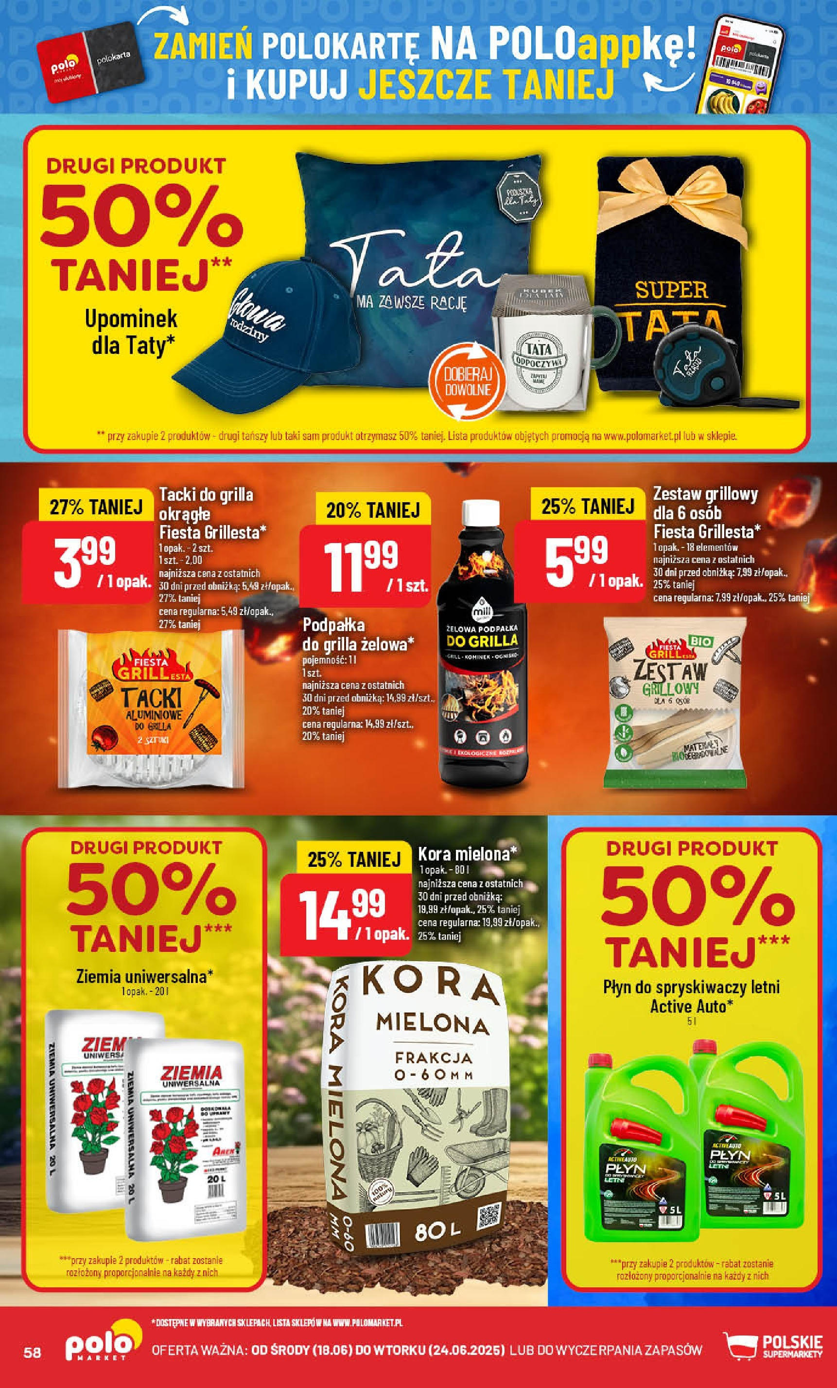 POLOmarket gazetka od jutra (18.06.2025) | Nowa PDF | Strona: 58 | Produkty: Ziemia uniwersalna, Płyn do spryskiwaczy letni, Grill, Ziemia POLOmarket gazetka od jutra (18.06.2025) - Nowa PDF | Strona: 58 | Produkty: Ziemia uniwersalna, Płyn do spryskiwaczy letni, Grill, Ziemia