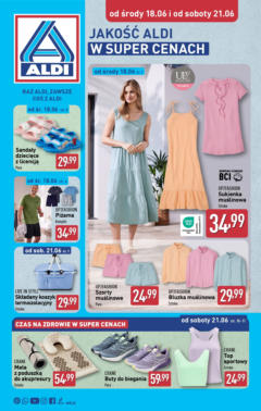 Pogląd oferty "Aldi Gazetka - Artykuły przemysłowe i tekstylia" - ważna od 18.06.2025