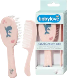 babylove Bürstenset rosa Delfin 2tlg