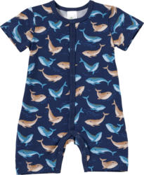 ALANA Schlafanzug Pro Climate mit Wal-Muster, blau, Gr. 74/80