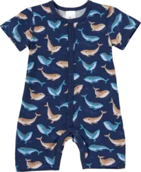 ALANA Schlafanzug Pro Climate mit Wal-Muster, blau, Gr. 74/80