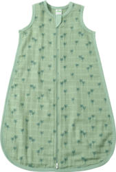 ALANA Schlafsack 0,5 TOG aus Musselin mit Palmen-Muster, grün, 80 cm