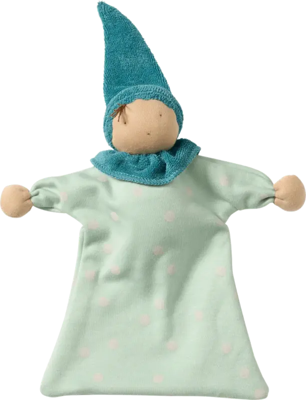 ALANA Püppchen mit Kleid & Punkte-Muster, grün + beige