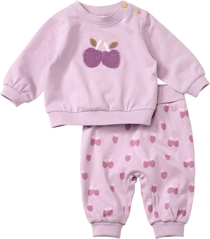 ALANA Set mit Sweatshirt & Wendehose & Mitwachsfunktion, lila, Gr. 62