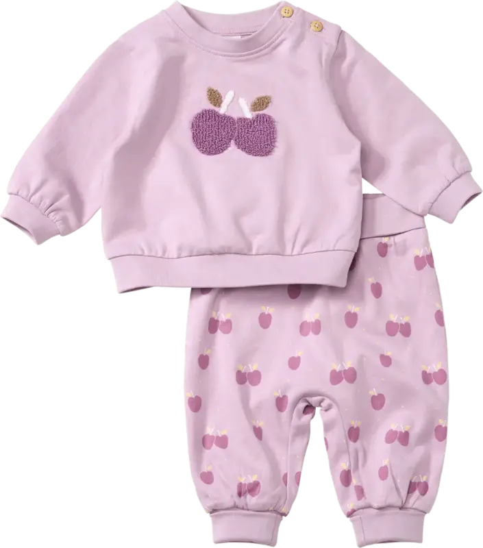 ALANA Set mit Sweatshirt & Wendehose & Mitwachsfunktion, lila, Gr. 68