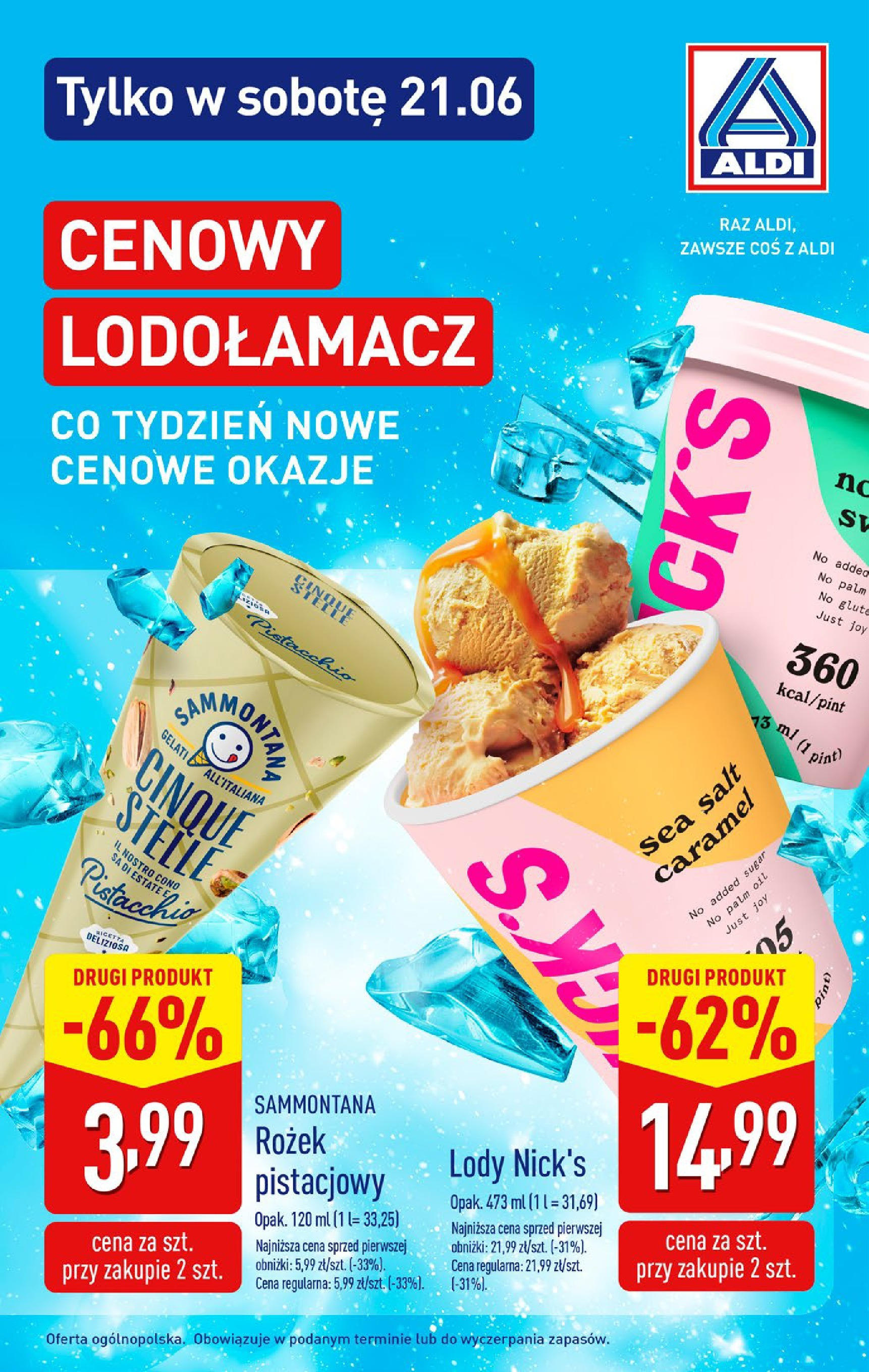 Aldi Gazetka - Okazje na weekend od 18.06.2025 - Ulotka PDF, promocje | Strona: 13 | Produkty: Lody