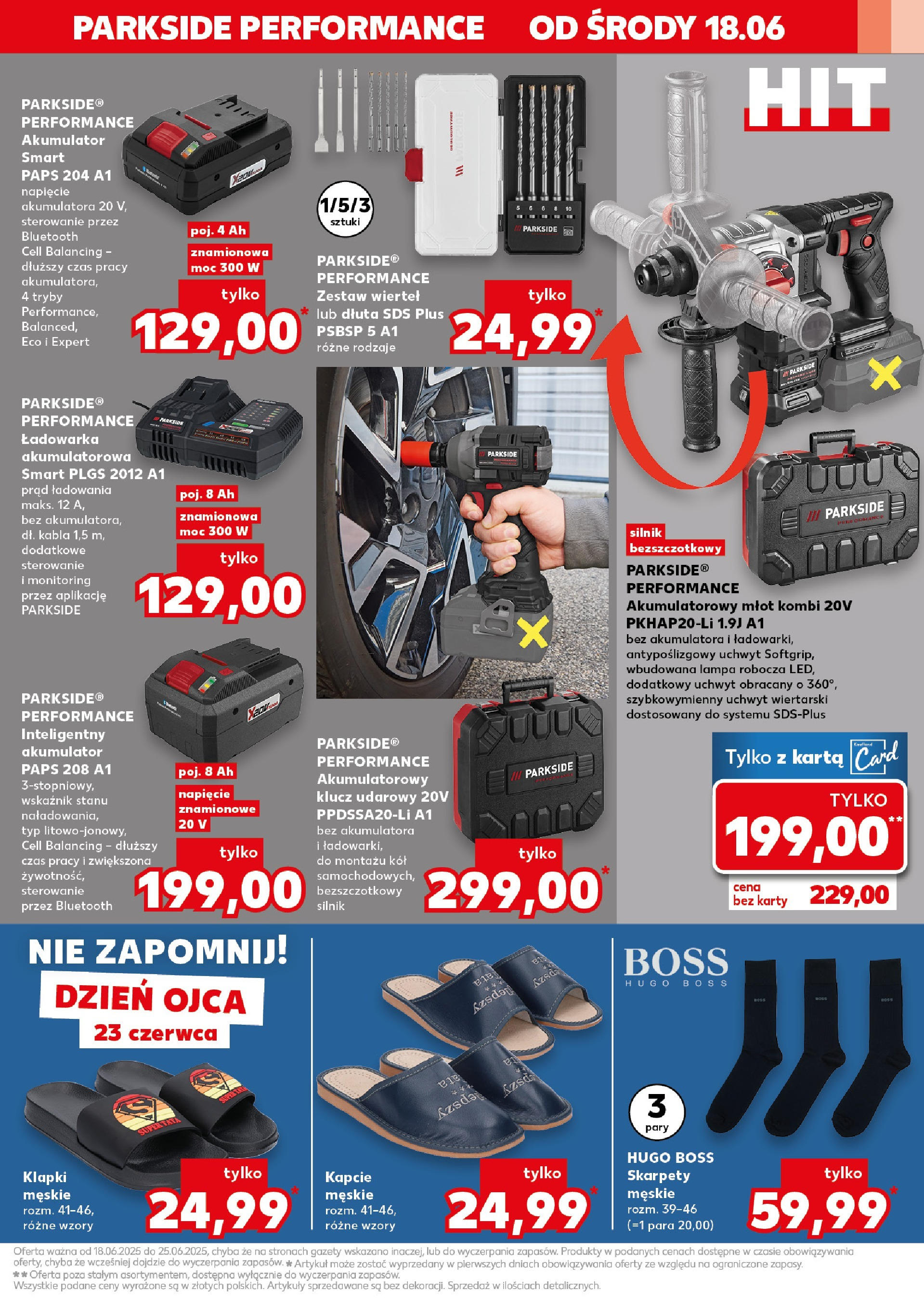 Kaufland gazetka - Mega okazje od 18.06.2025 - od jutra PDF | Strona: 7 | Produkty: Karta, Kapcie, Ładowarka, Klucz udarowy