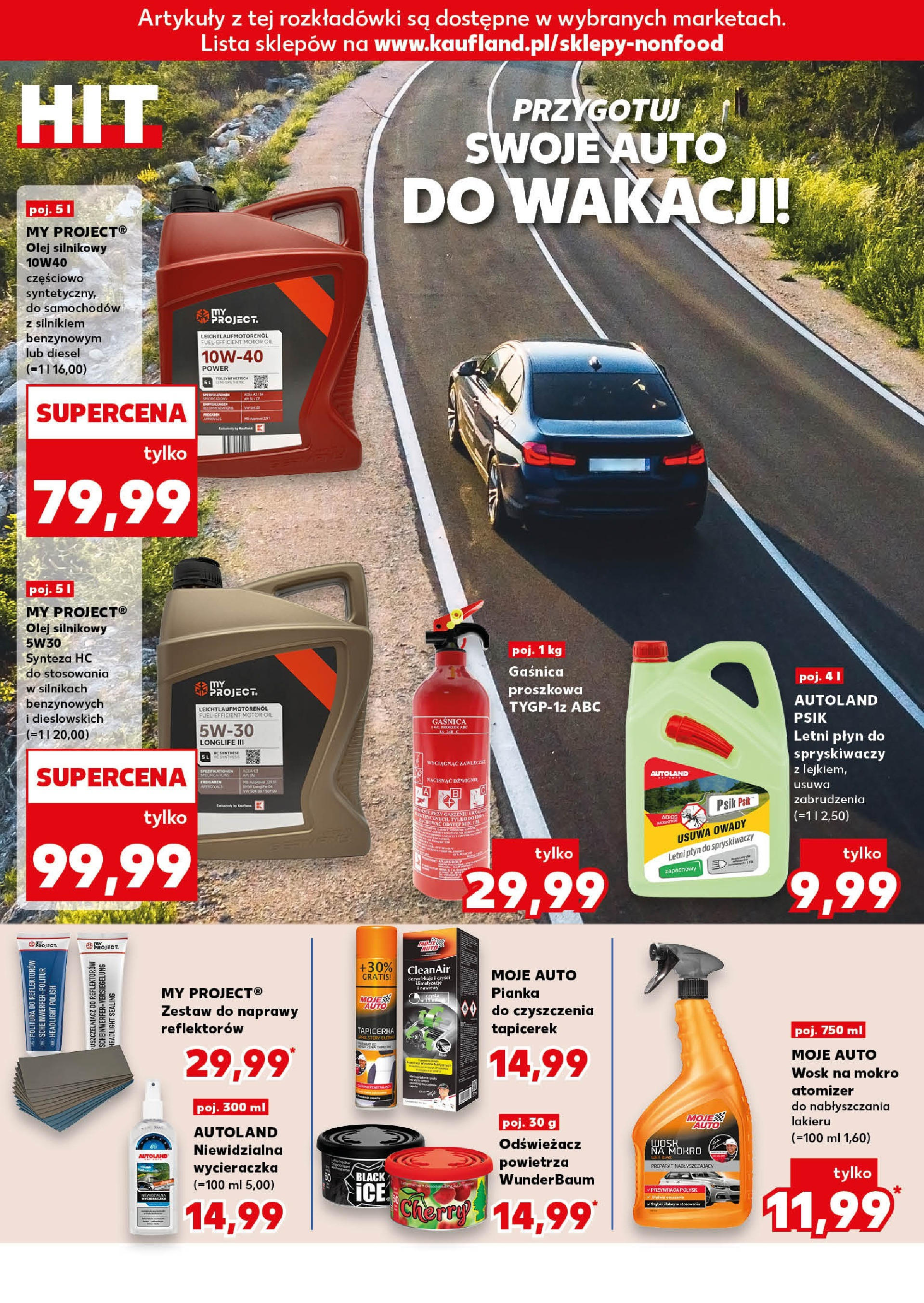 Kaufland gazetka - Mega okazje od 18.06.2025 - od jutra PDF | Strona: 8 | Produkty: Gaśnica, Cleaner, Wycieraczka, Olej