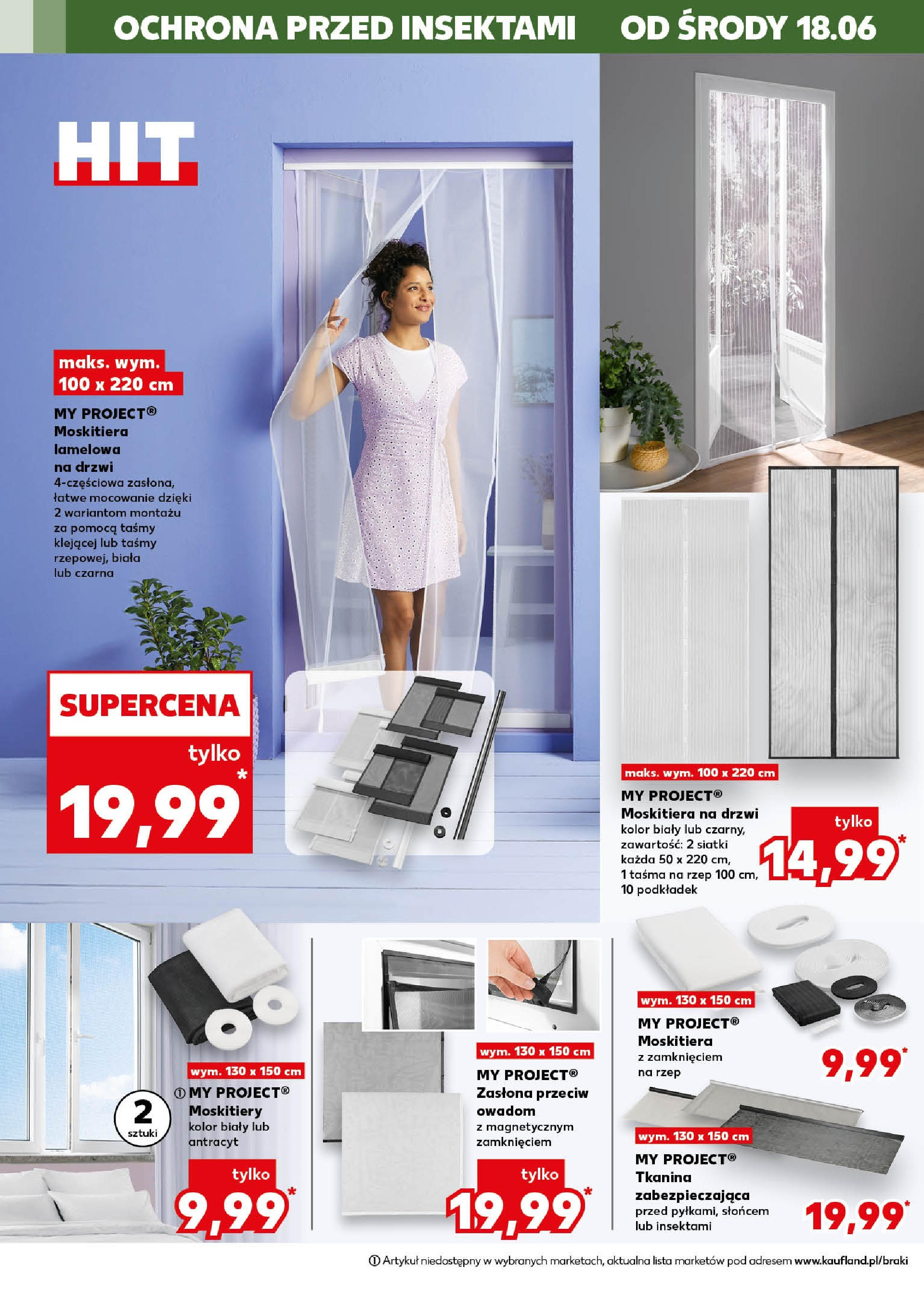 Kaufland gazetka - Mega okazje od 18.06.2025 - od jutra PDF | Strona: 10 | Produkty: Moskitiera na drzwi