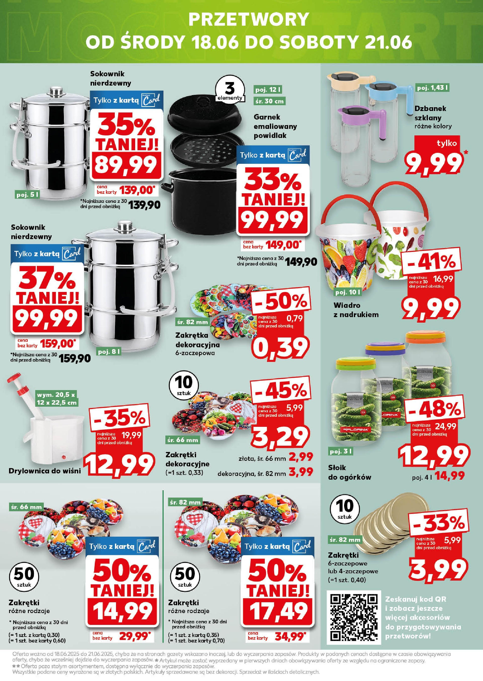 Kaufland gazetka - Mega okazje od 18.06.2025 - od jutra PDF | Strona: 13 | Produkty: Drylownica do wiśni, Karta, Garnek, Sokownik