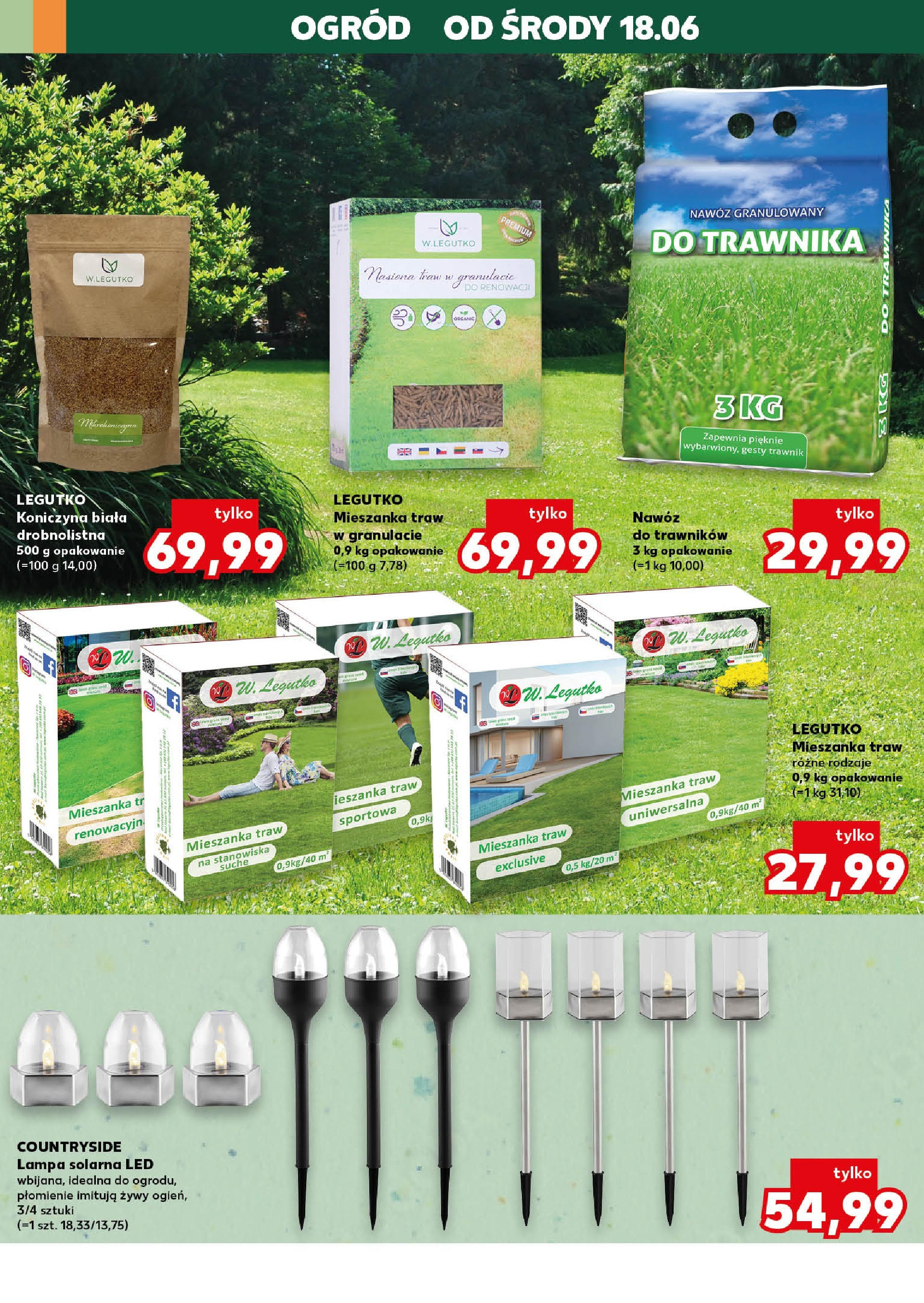 Kaufland gazetka - Mega okazje od 18.06.2025 - od jutra PDF | Strona: 22 | Produkty: Lampa solarna, Nasiona, Lampa