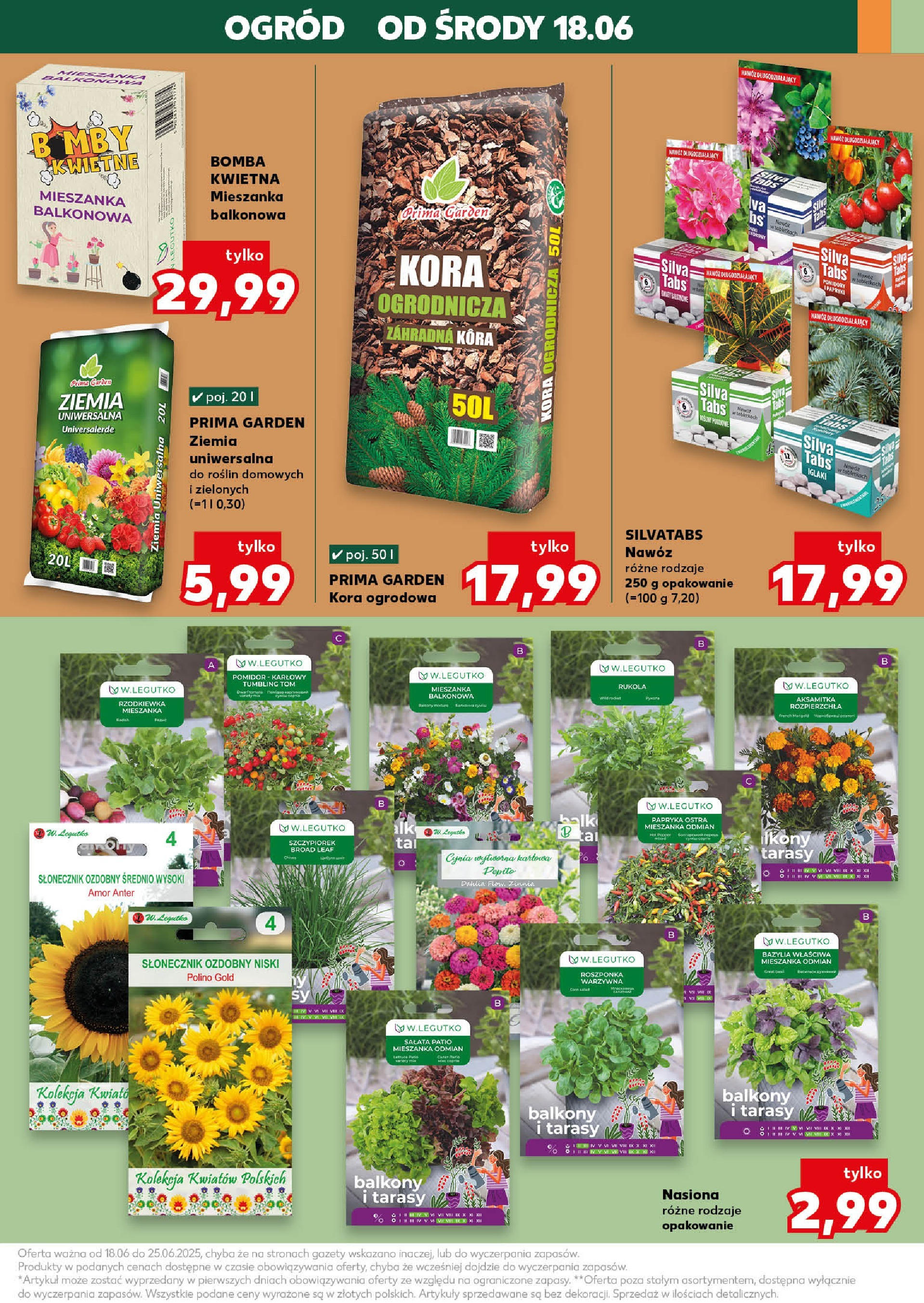 Kaufland gazetka - Mega okazje od 18.06.2025 - od jutra PDF | Strona: 25 | Produkty: Ziemia, Papryka, Rukola, Słonecznik