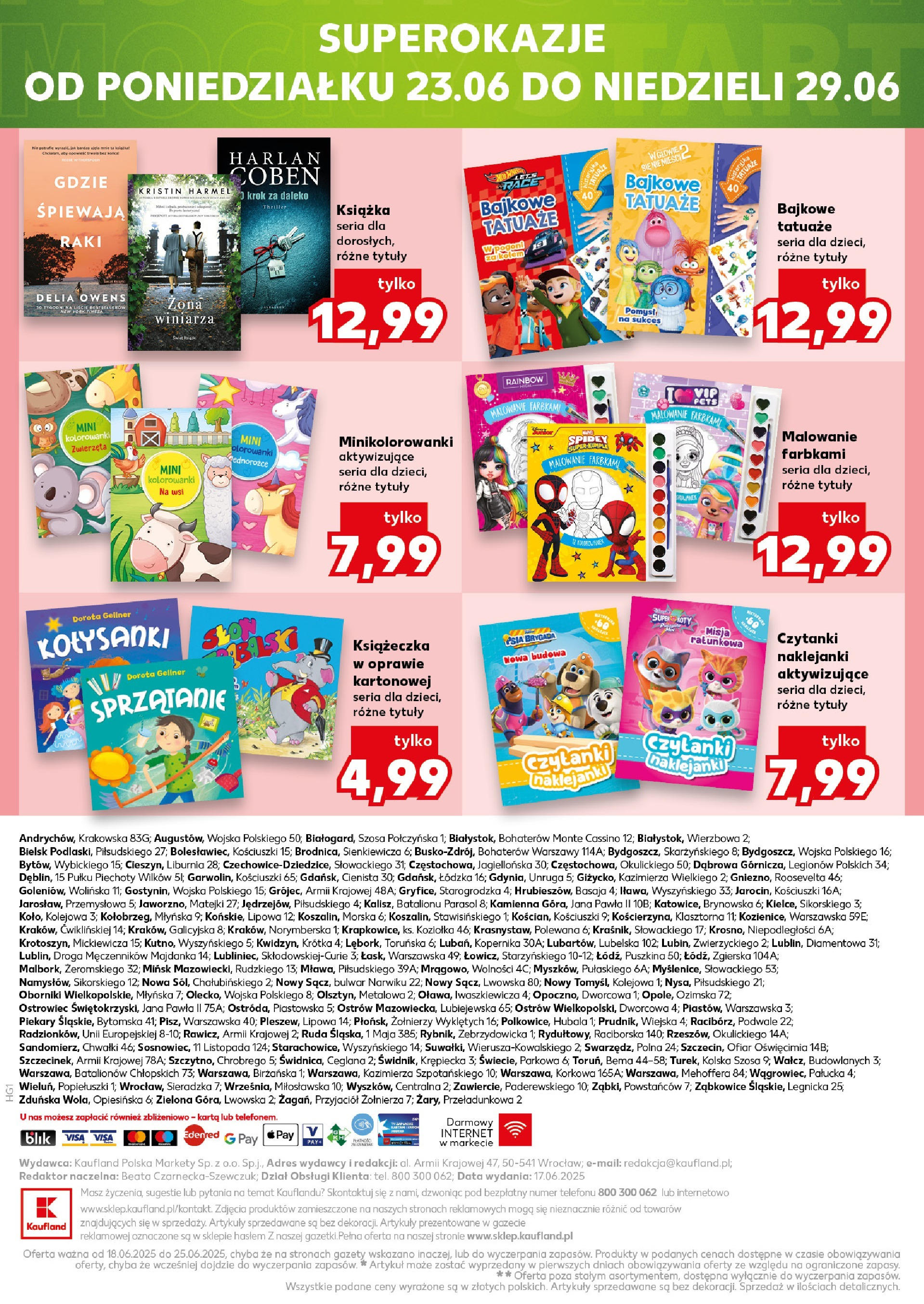 Kaufland gazetka - Mega okazje od 18.06.2025 - od jutra PDF | Strona: 26 | Produkty: Karta, Parasol