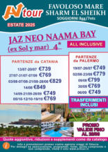 Av Tour - OFFERTE-SPECIALI-JAZ-NEO-NAAMA-BAY-FINO-AL-28 06
