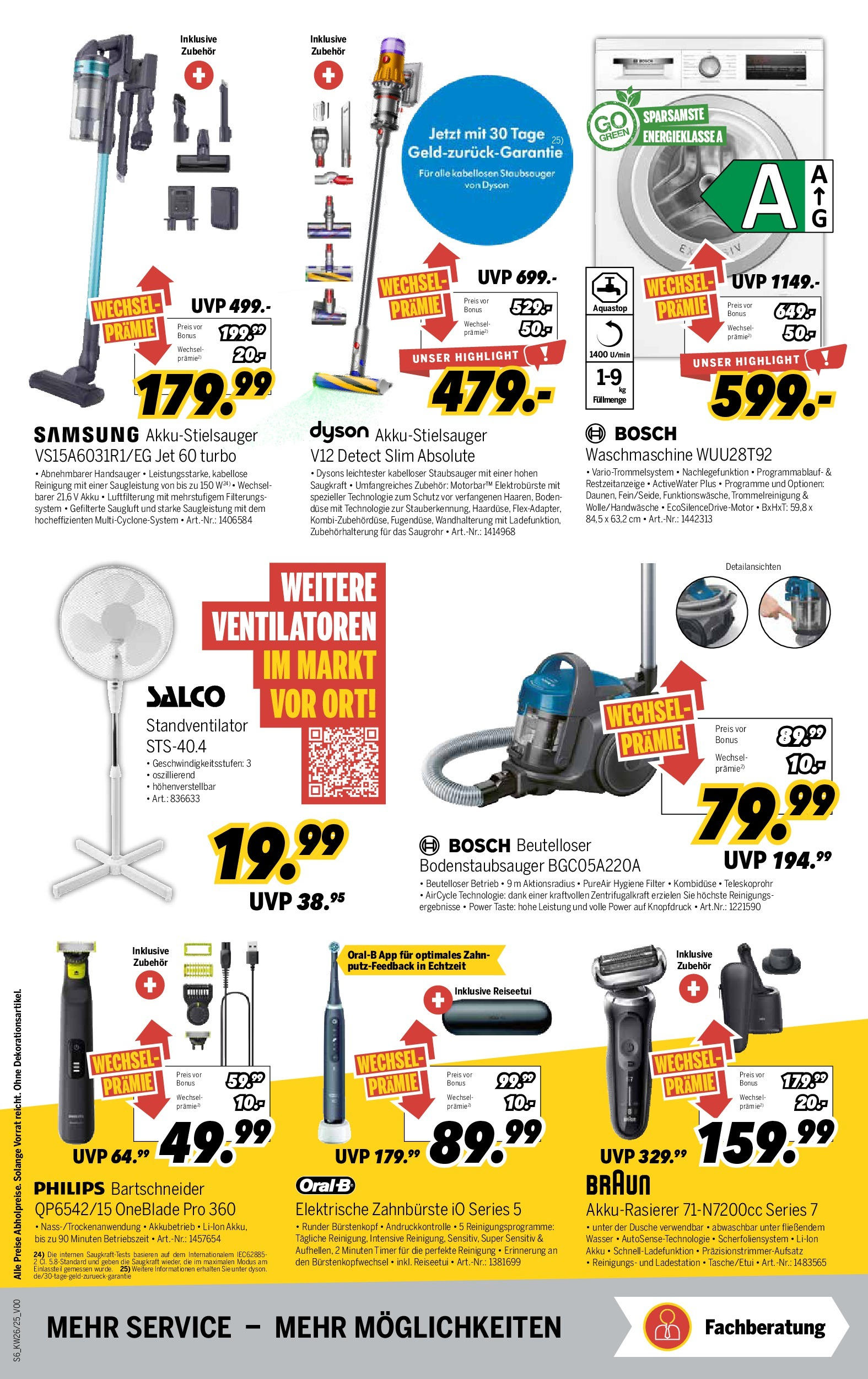 Medimax - MEDIMAX: Aktuelle Angebote (ab 21.06.2025) zum Blättern | Seite: 6 | Produkte: Philips, Staubsauger, Waschmaschine, Samsung
