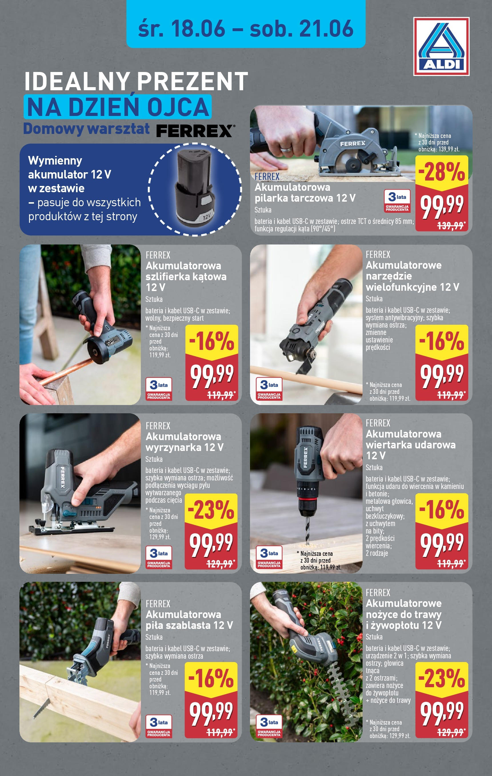 Aldi Promocja Ferrex od 18.06.2025 - Nowa Gazetka - Numer strony 1
