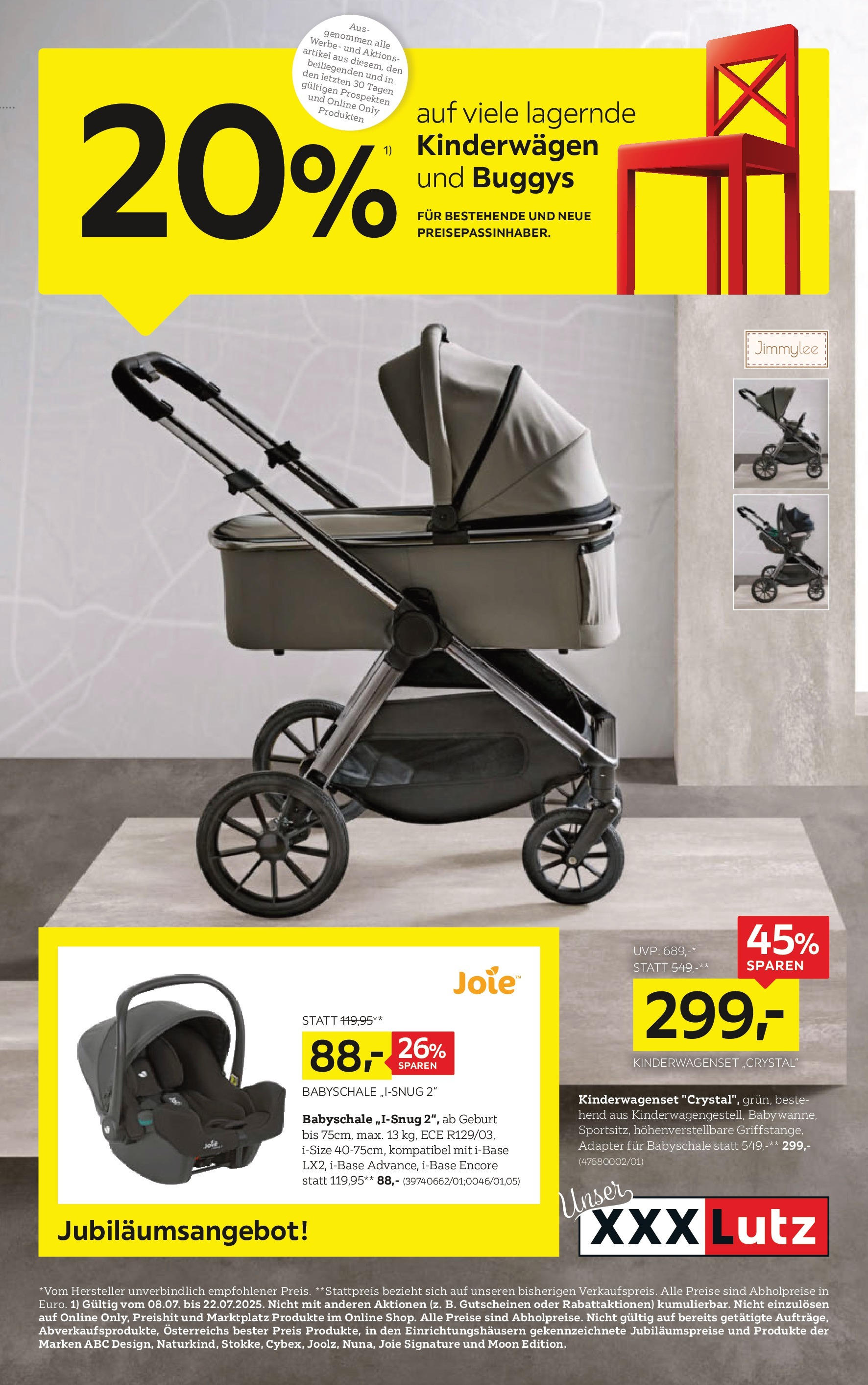  XXXLutz Kinderwägen und Buggys ab (08.07.2025 - 22.07.2025) - Seite 1