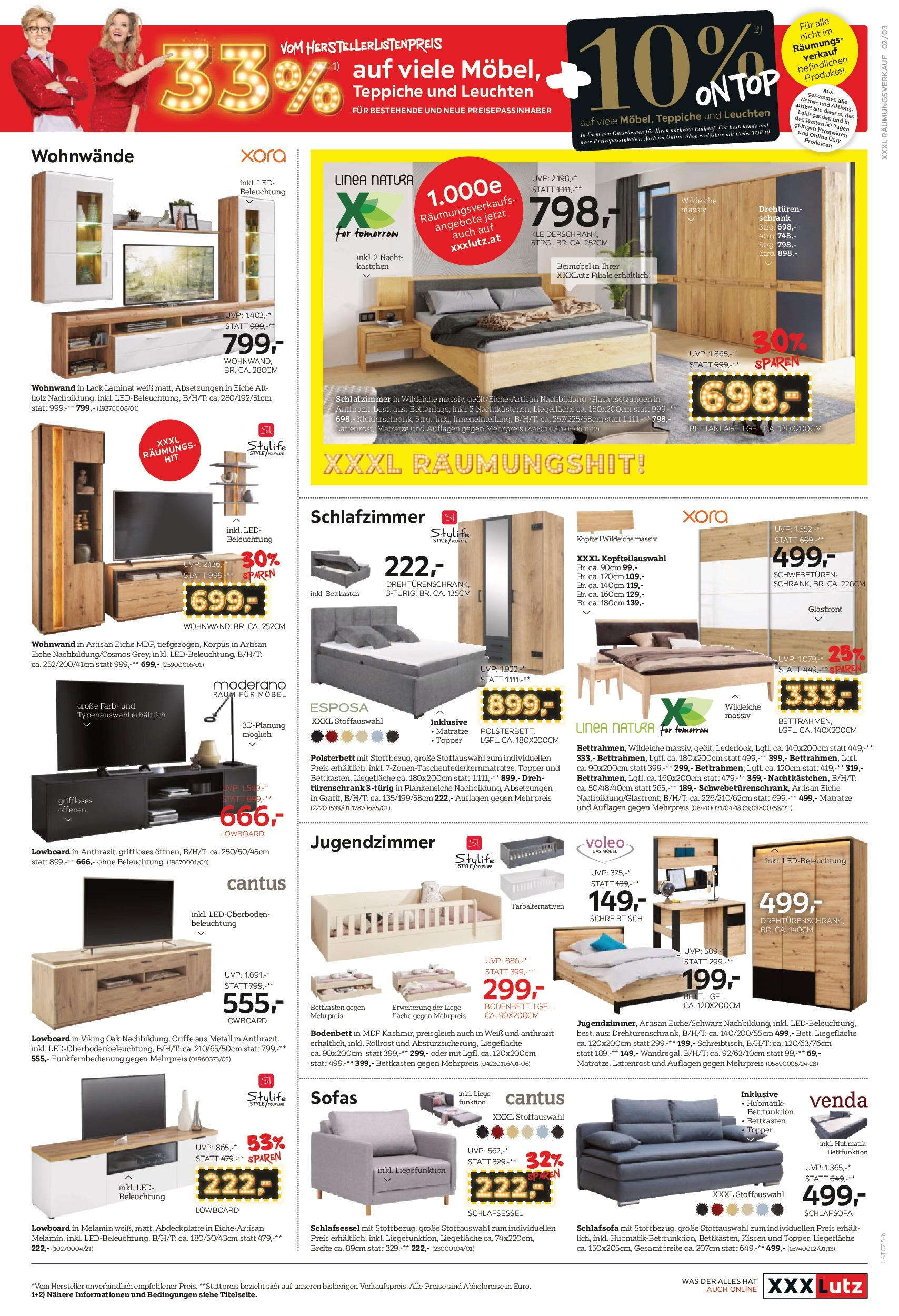 XXXLutz Prospekt aktuell von 24.06.2025 - Aktuelle Angebote | Seite: 3 | Produkte: Matratze, Kissen, Lattenrost, Schrank