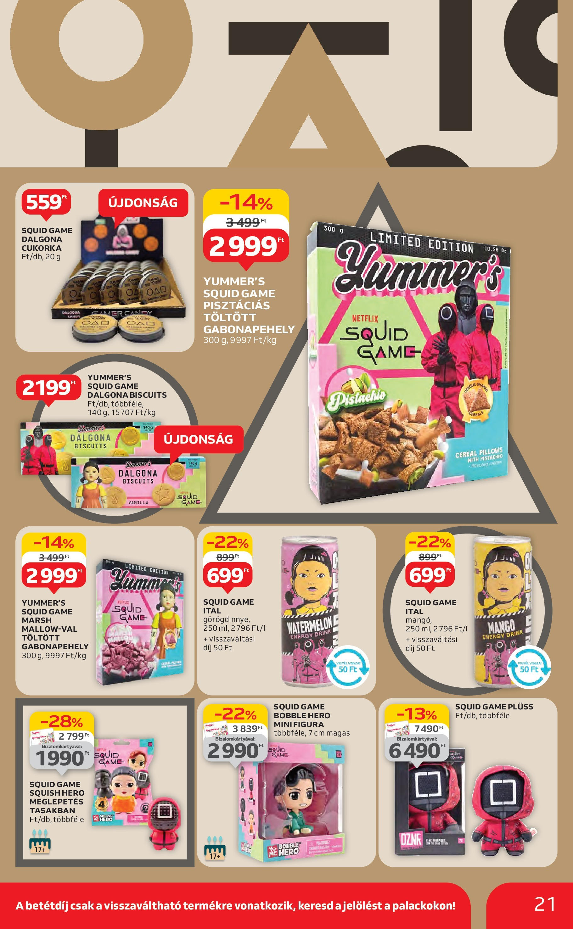 Auchan Akciós újság - 2025.06.19. -tól/töl > akció, lapozható szórólap 🛍️ | Oldal: 21 | Termékek: Gabonapehely, Plüss, Cukorka, Mangó