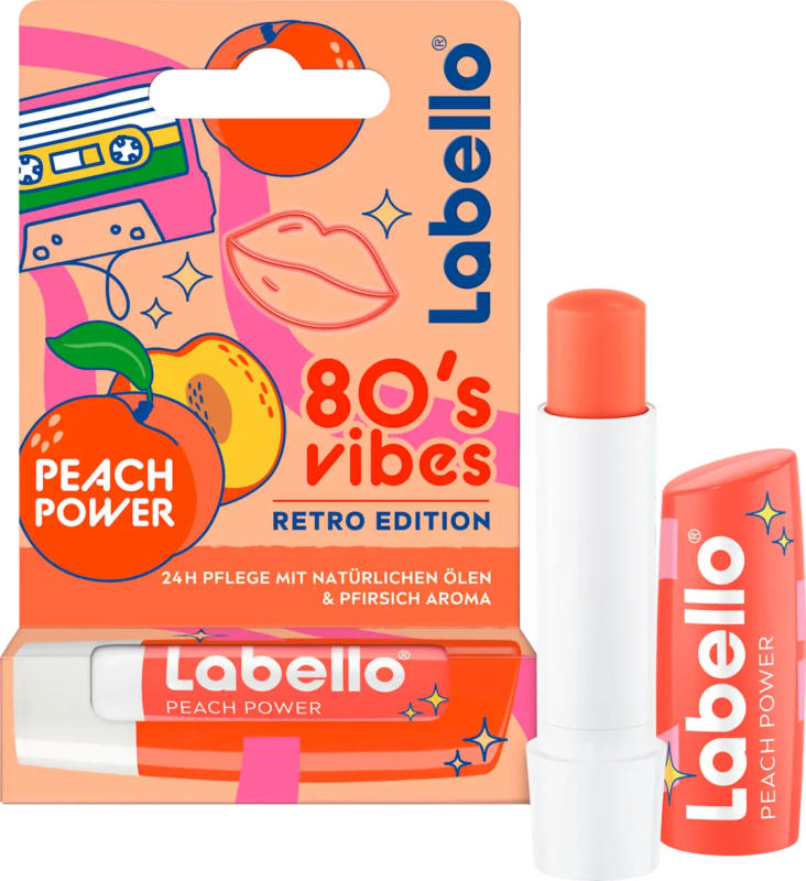 Labello Lippenpflege 80´s vibes Peach Power