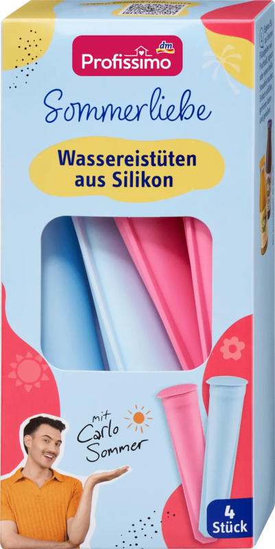 Profissimo Wassereistüten aus Silikon Sommerliebe